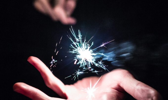 Implantable biosensors powered from within