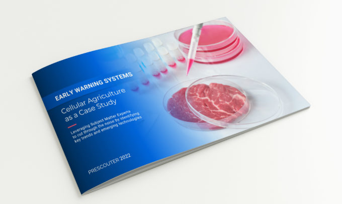 Early warning systems: Cellular agriculture as a case study